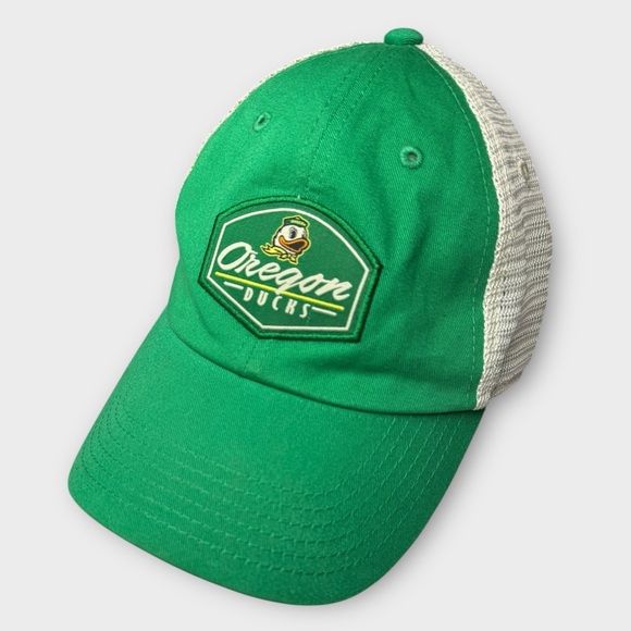 Retro Oregon Ducks Throwback Snap Back Cap Hat Embroidered Patch Green One Size - Picture 1 of 9
